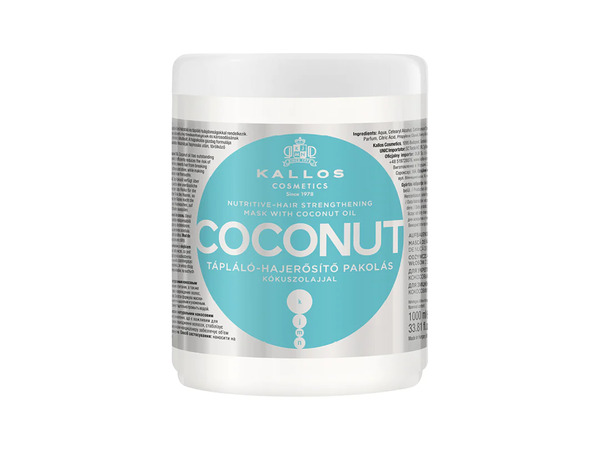 KJMN Kókusz Tápláló-Hajerősítő Pakolás Kókuszolajjal 1000 ml