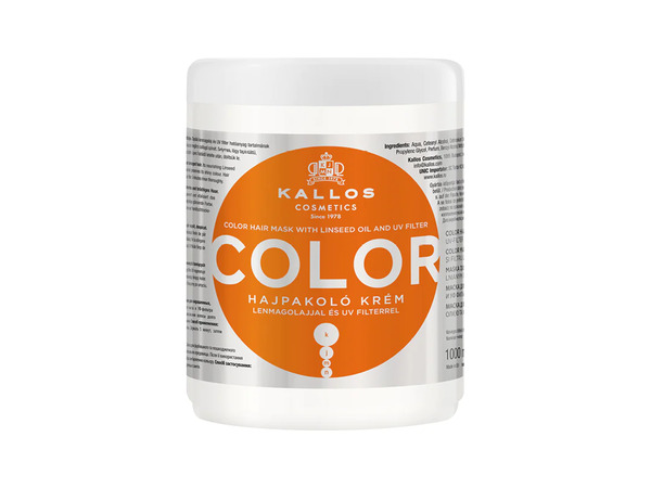 KJMN Color Hajpakol Krm lenmagolajjal s UV filterrel 1000 ml