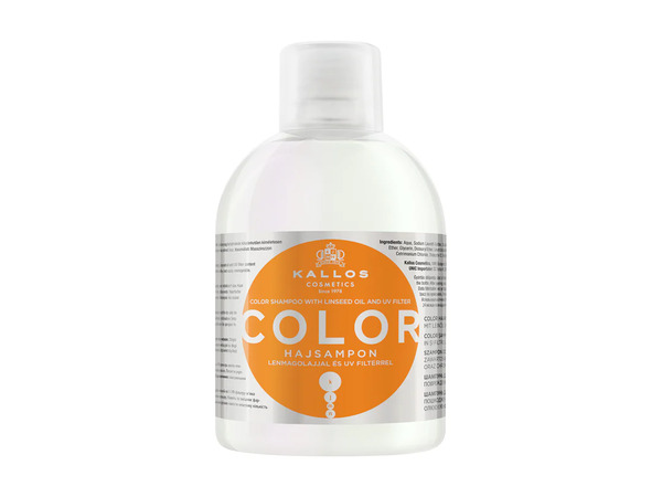 KJMN Color Hajsampon lenmagolajjal s UV filterrel 1000 ml